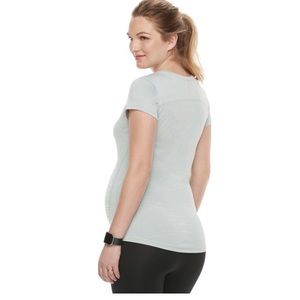 GRAY Maternity Workout Tee